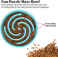 Large Slow Feeder Bowl for Dogs — Non-Slip Maze Design for Healthy Eating