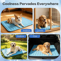 Dog & Cat Cooling Mat — Pressure-Activated, Washable & Non-Slip
