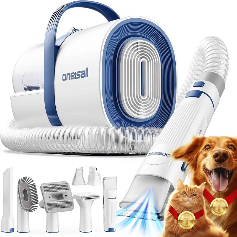 7-in-1 Dog Grooming Vacuum Kit — Quiet Pet Grooming & Shedding Tool for Dogs & Cats