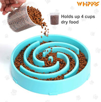 Large Slow Feeder Bowl for Dogs — Non-Slip Maze Design for Healthy Eating
