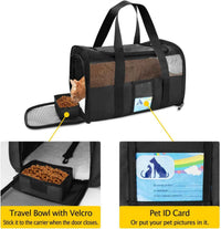 TSA-Approved Soft Pet Carrier — Airline-Ready for Cats & Small Dogs Up to 15 lbs