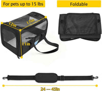 TSA-Approved Soft Pet Carrier — Airline-Ready for Cats & Small Dogs Up to 15 lbs